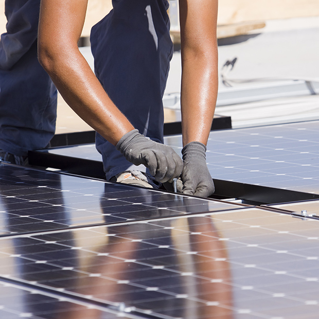 Solar Panels on a Roof in Cairns